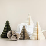 Paper Christmas Tree Olive/Glitter