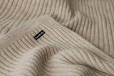 Wide Rib Angora & Merino Wool Throws