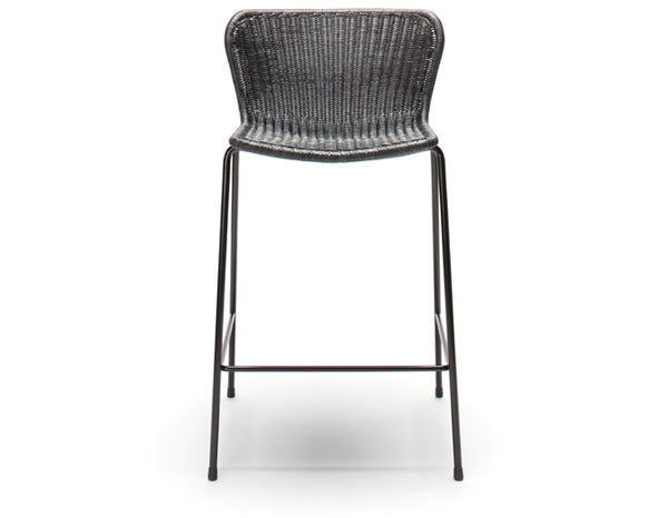 C603 Stool - Charcoal Rattan | By Feelgood Designs