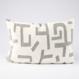 Antico Linen Cushion White/Slate