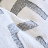 Antico Linen Cushion White/Slate