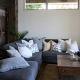 Polo Cushion Silver/White