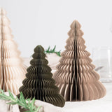 Paper Christmas Tree Olive/Glitter