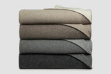 Reversible Rib Angora & Merino Wool Blankets