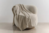 Chain Rib Angora & Merino Wool Throws