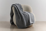 Reversible Rib Angora & Merino Wool Throws