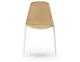 Basket Outdoor Chair - White/Wheat