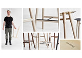 Dowel stool - Black