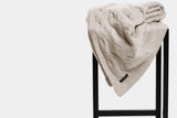 Chunky Cable Italian Cashmere Throws