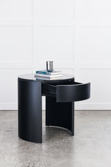 Nautilus Round Bedside Table