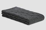 Chunky Cable Angora & Merino Wool Throw