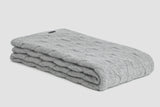 Chunky Cable Angora & Merino Wool Throw