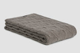 Chunky Cable Angora & Merino Wool Throw