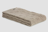 Chunky Cable Angora & Merino Wool Throw