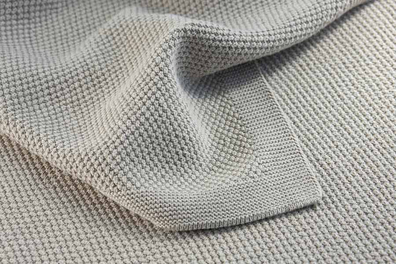 Moss Stitch Cotton Throws | By bemboka