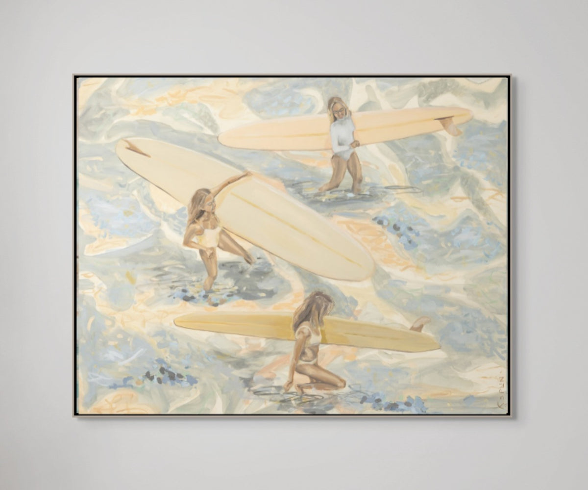 Surfers Wading Water - Artifex