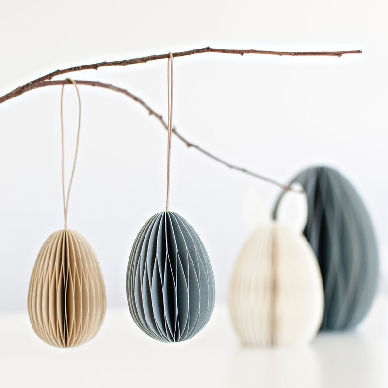 Paper Hanging Easter Egg - Dusty Blue | Nordic Rooms