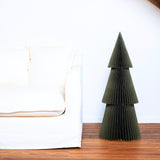 Deluxe Paper Christmas Tree Olive