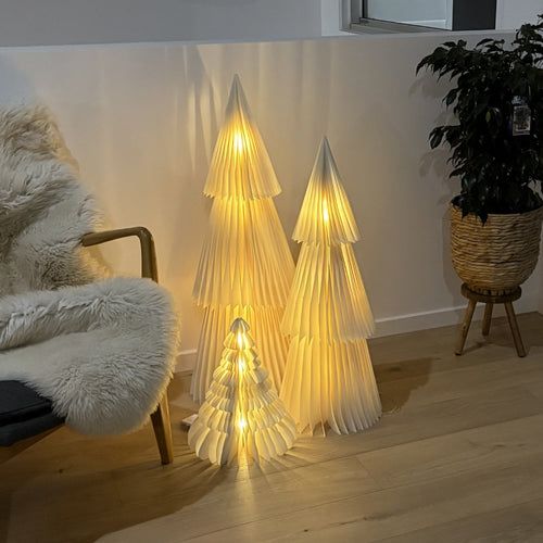 Deluxe Paper Christmas Tree w/ LED Light