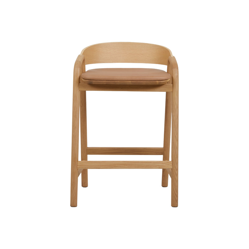 Inlay Upholstered Barstool | By Tolv