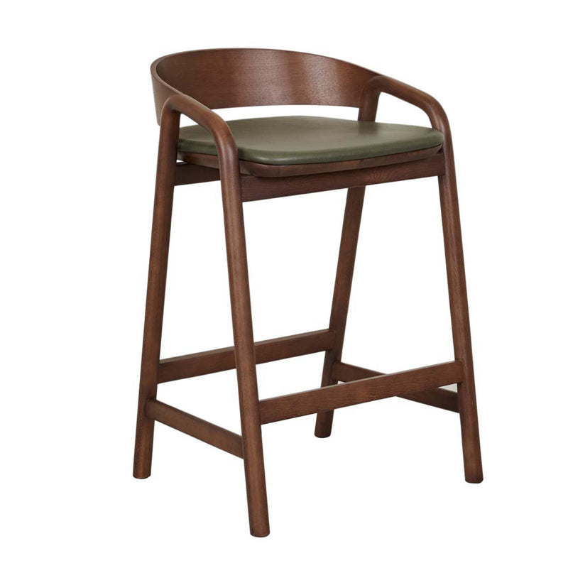 Inlay Upholstered Barstool | By Tolv