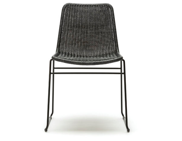 C607 Chair - Charcoal Rattan | By Feelgood Designs