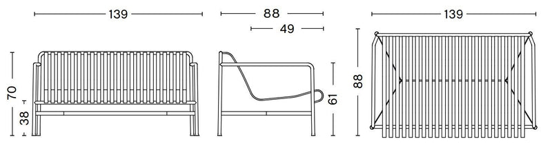 Palissade Lounge Sofa | By HAY