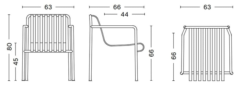 Palissade Dining Armchair | By HAY