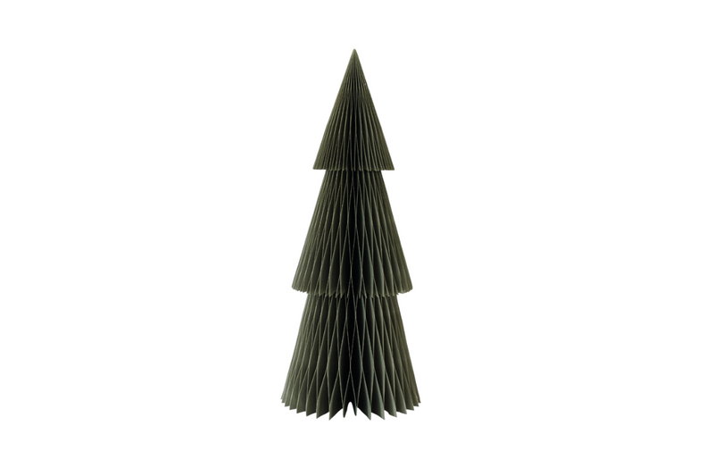 Deluxe Paper Christmas Tree Olive
