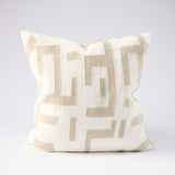 Antico Linen Cushion - White/Natural