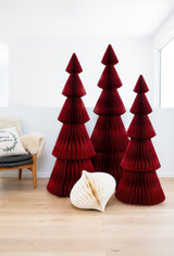 Evergreen Paper Christmas Tree Red