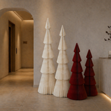 Evergreen Paper Christmas Tree Red