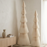 Evergreen Grande Paper Christmas Tree Off White