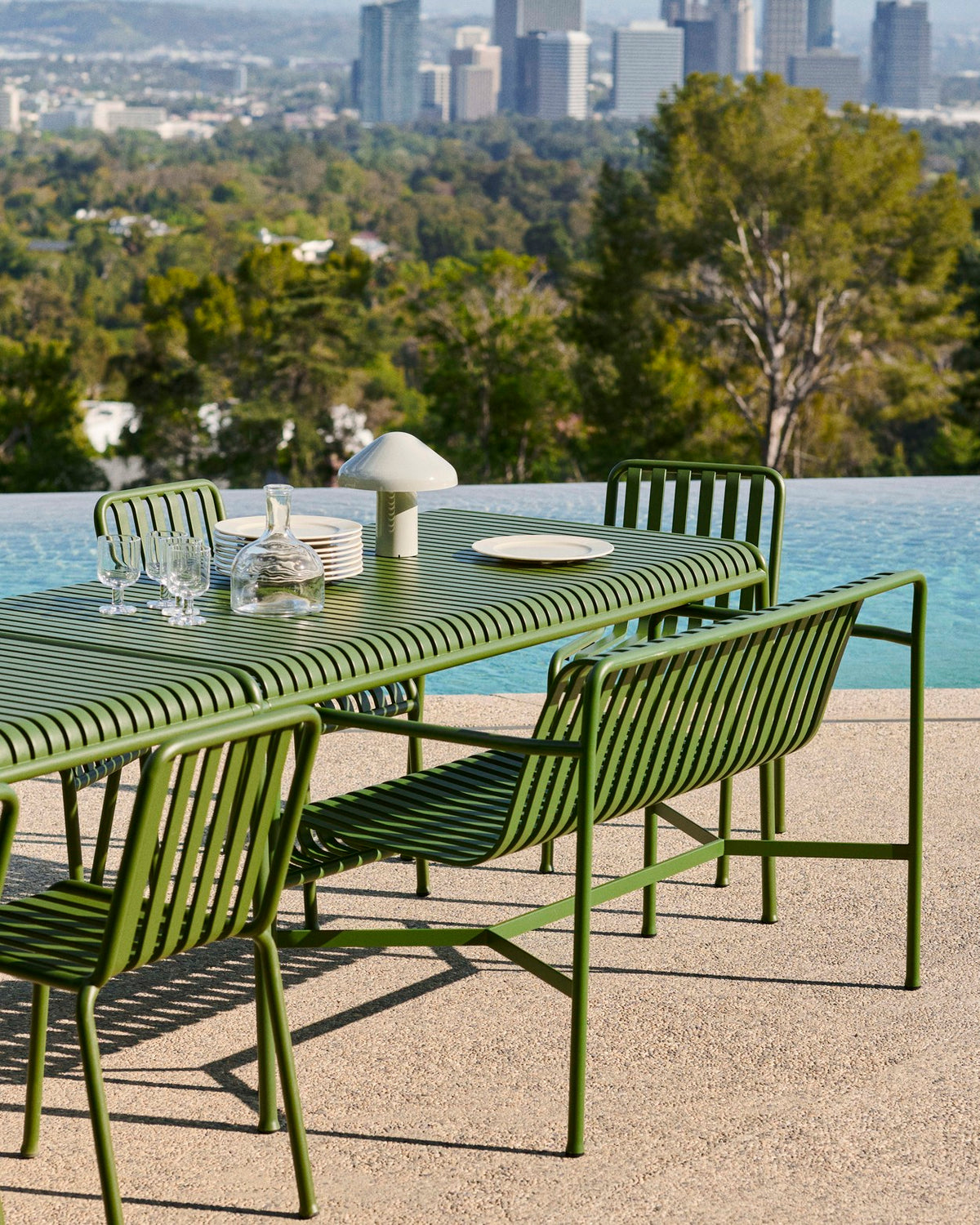 Palissade Dining Bench Armrest By HAY Artifex Interiors Pty Ltd