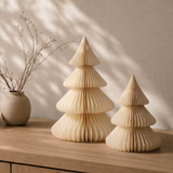 Tier Paper Christmas Tree Off White