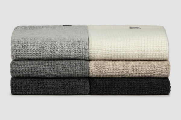Chunky Box Angora & Merino Wool Throws