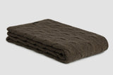 Chunky Cable Angora & Merino Wool Throw
