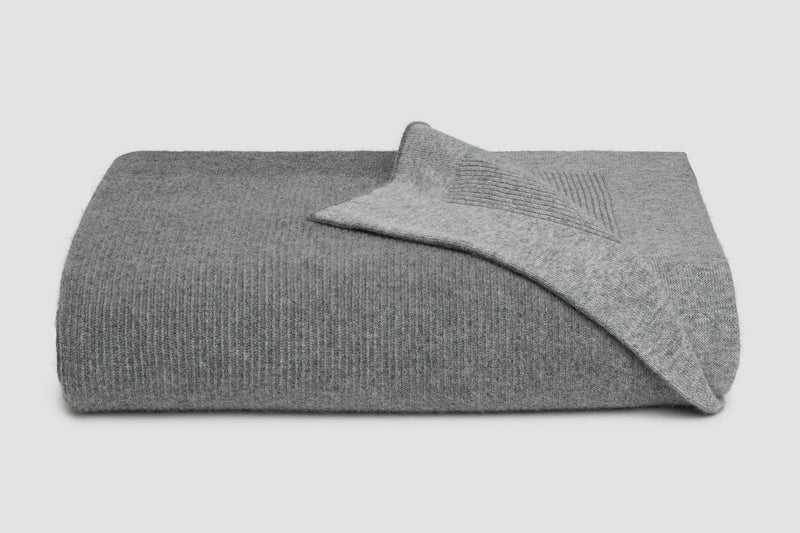 Reversible Rib Angora & Merino Wool Blankets | By bemboka
