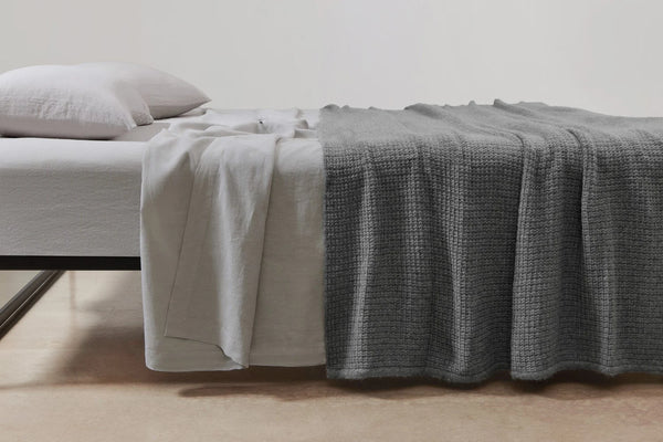 Chunky Box Angora & Merino Wool Throws | By bemboka