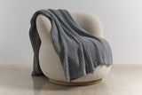 Wide Rib Angora & Merino Wool Throws | By bemboka