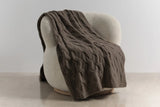 Chunky Cable Italian Cashmere Throws