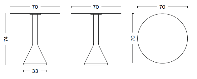 Palissade Cone Table | By HAY