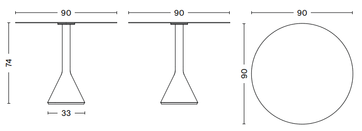 Palissade Cone Table | By HAY