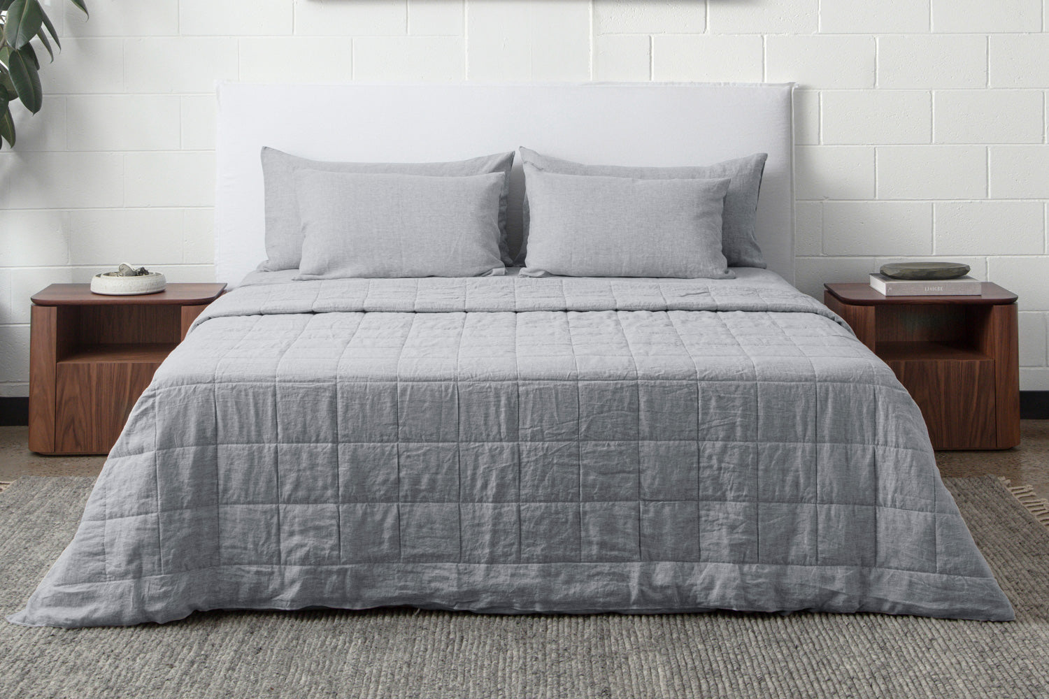 CottonFilled Linen Quilt By bemboka Artifex Interiors Pty Ltd