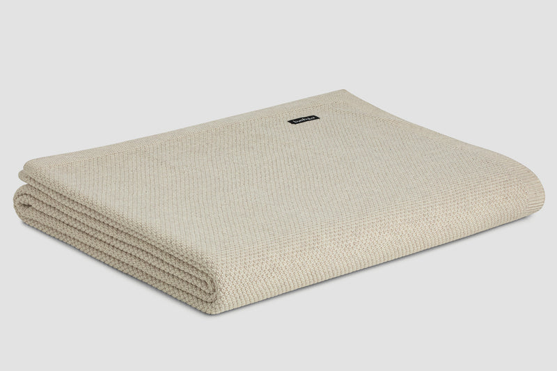 Moss Stitch Cotton Throws | By bemboka