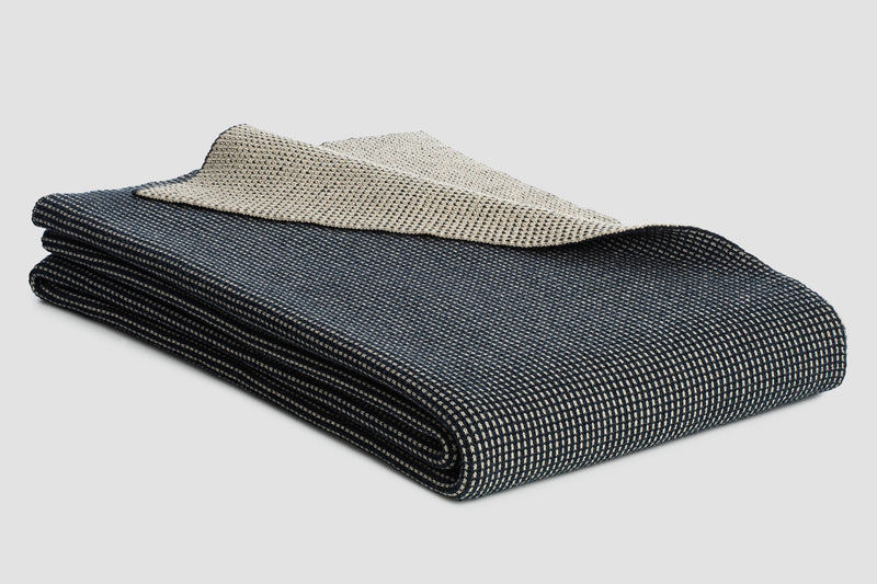 Reversible Box Knitted Weighted Blanket | By bemboka