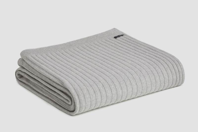 Wide Rib Italian Cashmere Blankets | By bemboka