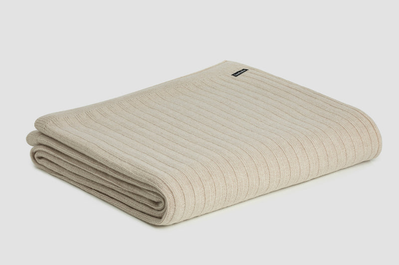 Wide Rib Italian Cashmere Blankets | By bemboka