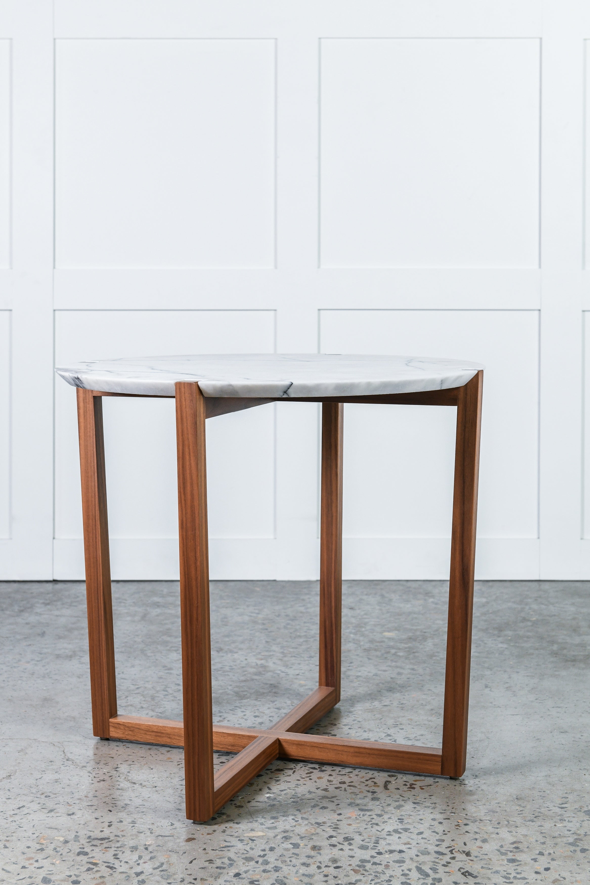 Markham Side Table - Marble Top - Artifex