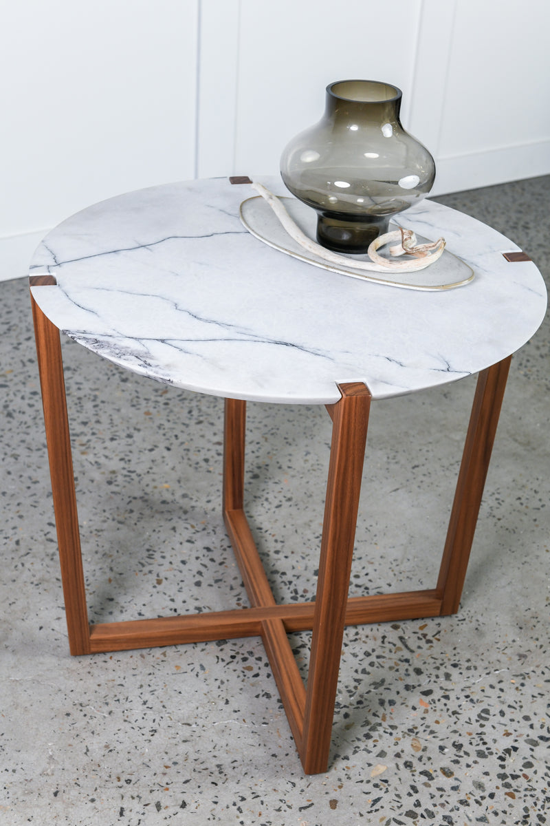 Markham Side Table - Marble top | By Artifex